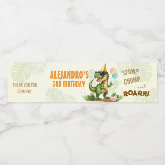 Dinosaur Birthday - Stomp Chomp Roar T-Rex Birthda