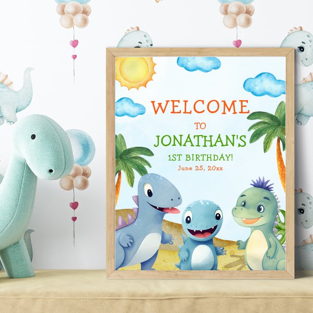 "Dinosaur Birthday Wall Decoration Room Poster (Von Creator hochgeladen)