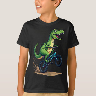 Dinosaur-BMX-Fahrradfahrer-Mountainbiking-lustige- T-Shirt