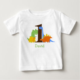 Dinosaur Boy First Birthday Outfit Baby T-shirt