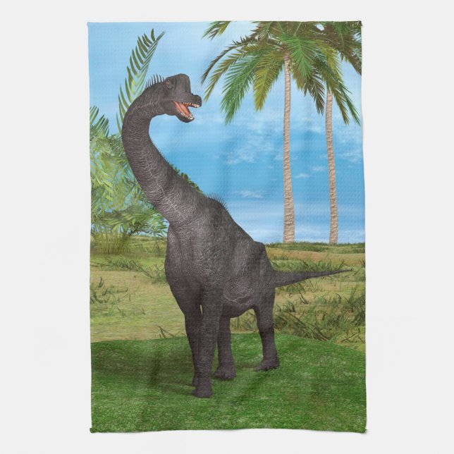 Dinosaur Brachiosaurus Handtuch (Vertikal)