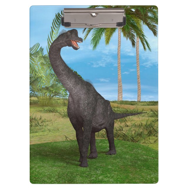 Dinosaur Brachiosaurus Klemmbrett (Vorderseite)