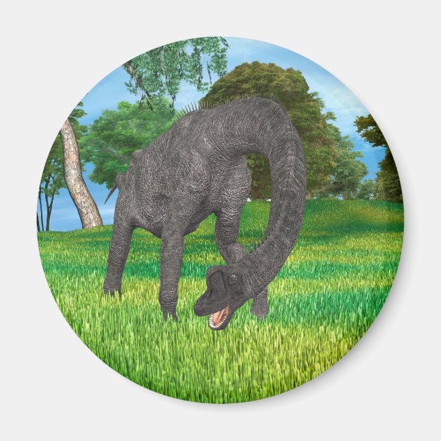 Dinosaur Brachiosaurus Magnet (Vorne)