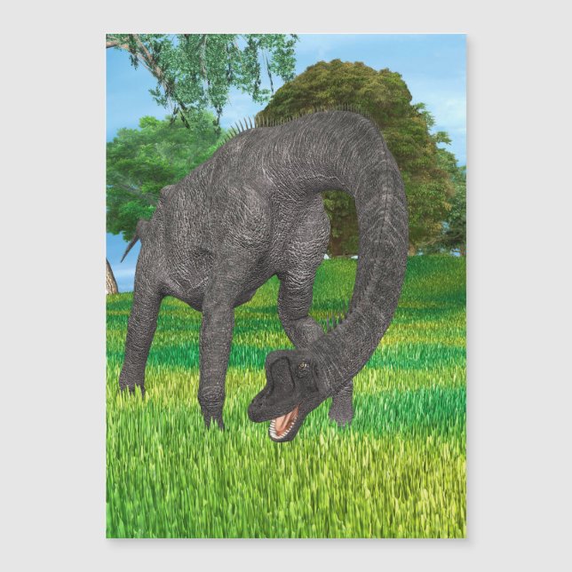Dinosaur Brachiosaurus Magnetkarte (Vorderseite)