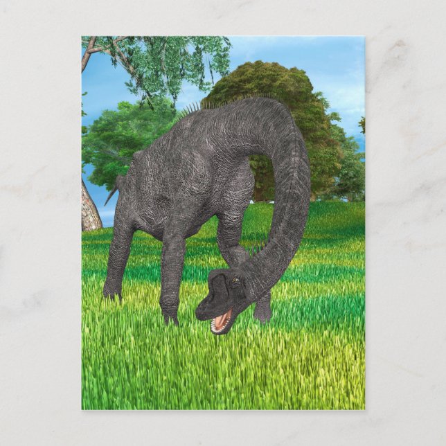 Dinosaur Brachiosaurus Postkarte (Vorderseite)