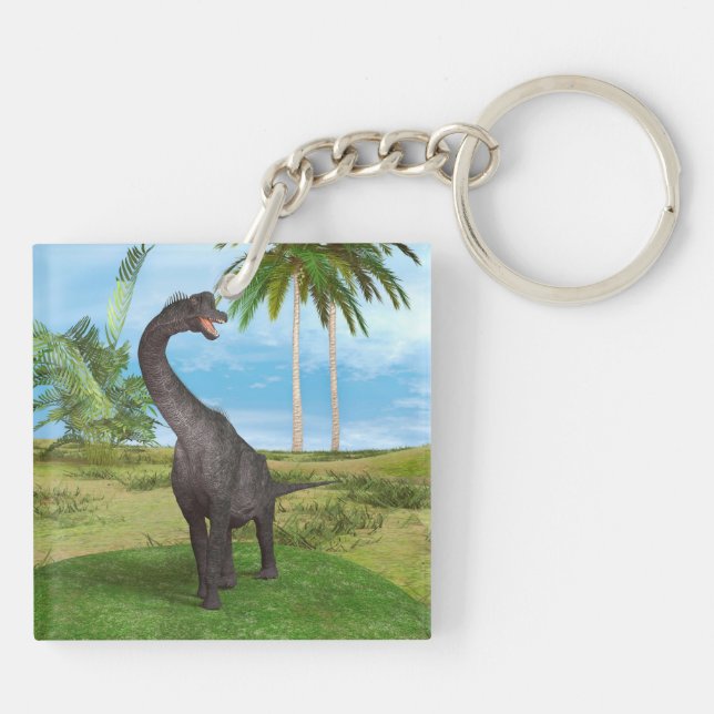 Dinosaur Brachiosaurus Schlüsselanhänger (Rückseite)
