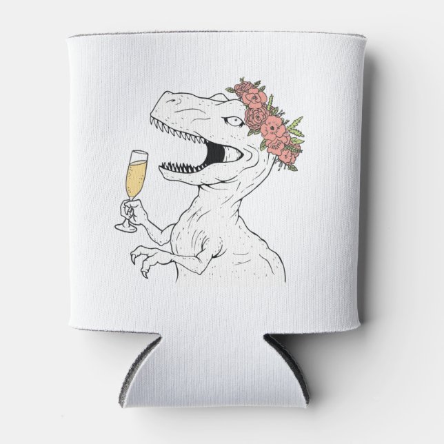 Dinosaur Brautparty Beer Cooler Dosenkühler (Vorderseite)