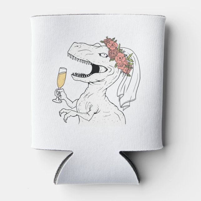 Dinosaur Bride Beer Cooler Dosenkühler (Vorderseite)