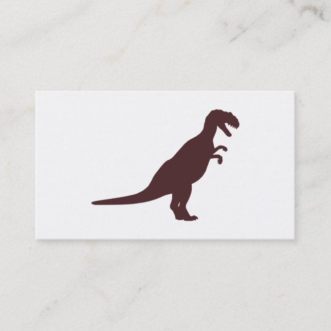 Dinosaur Brown Visitenkarte (Vorderseite)