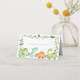 Dinosaur-Buffet-Etiketten Platzkarte