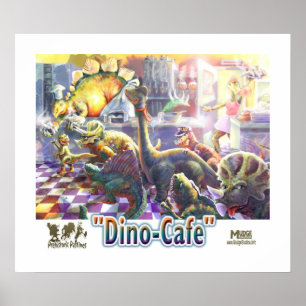 Dinosaur Cafe Poster