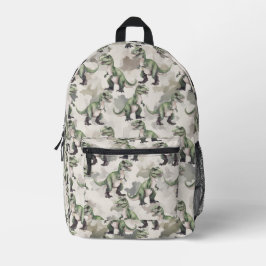 Dinosaur Camouflage Desert Tan Backpack Bedruckter Rucksack