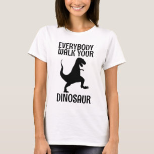 DINOSAUR CHAQUE MARCHE VOTRE DINO T-SHIRTS TEE - S
