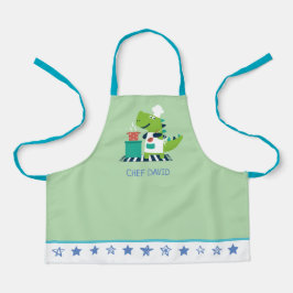 Dinosaur Chef Kids Apron Schürze