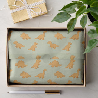 Dinosaur Chicken Nugget Spielerei Salbeigrün Kinde Seidenpapier