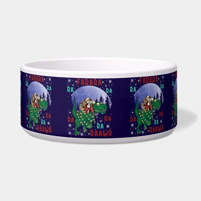 Dinosaur Christmas Napf (Vorderseite)