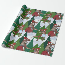 Dinosaur Christmas T-Rex Santa