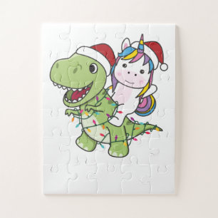 Dinosaur Christmas Unicorn Winter T-Rex Dino