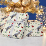 Dinosaur Christmas Wrapping Paper Roll Geschenkpapier<br><div class="desc">Das Foto einer Dinosaurier-Statue,  Daspletosaurier,  um genau zu sein,  auf einer lokalen Dino-Show. Schneide es aus dem Hintergrund und fügte in einer Weihnachtsszene und einige andere Weihnachtsdekorationen hinzu.</div>