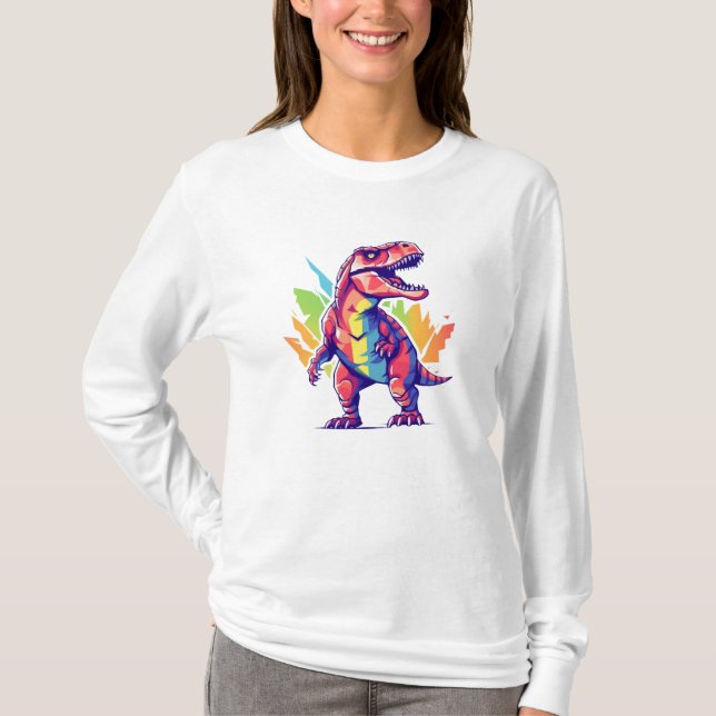 Dinosaur Colorful T-Shirt (Vorderseite)