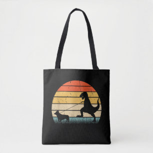 Dinosaur Corgi Hunde Silhouette Vintag Tasche
