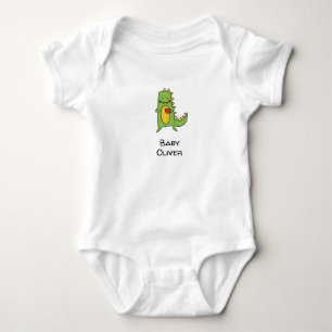 dinosaur customised baby boy baby grow baby strampler