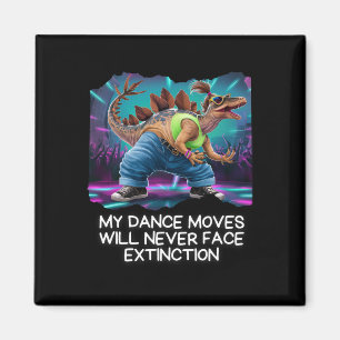 Dinosaur Dance Funny Dancing Dino Magnet