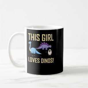 Dinosaur Dieses Mädchen Lieben Dinos Dino Kaffeetasse