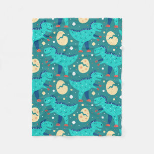 Dinosaur Dino Eier T-Rex Muster Fleecedecke