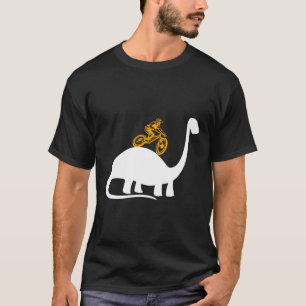 Dinosaur Dino T-Rex MTB-Fahrrad Mountainbike-Stoff T-Shirt
