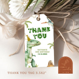 Dinosaur-Dreifachjungs Geschenktafeln Geschenkanhänger