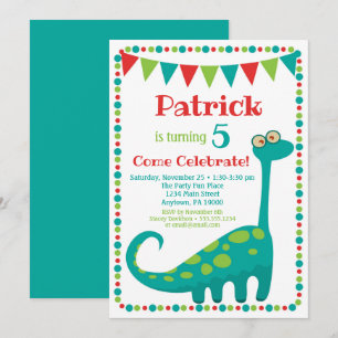 Dinosaur Einladung Funny Dino Geburtstag