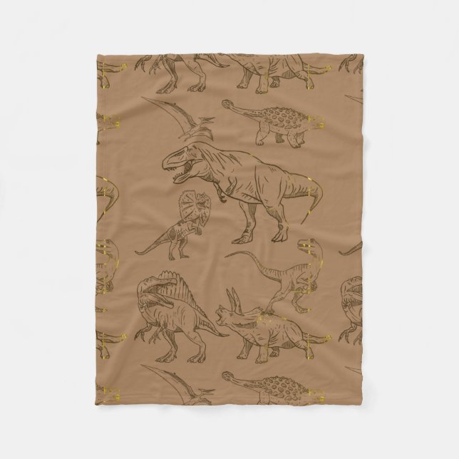 DINOSAUR ERA CARTOON QUOTE FLEECEDECKE (Vorderseite)