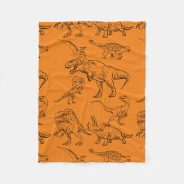 DINOSAUR ERA CARTOON QUOTE FLEECEDECKE