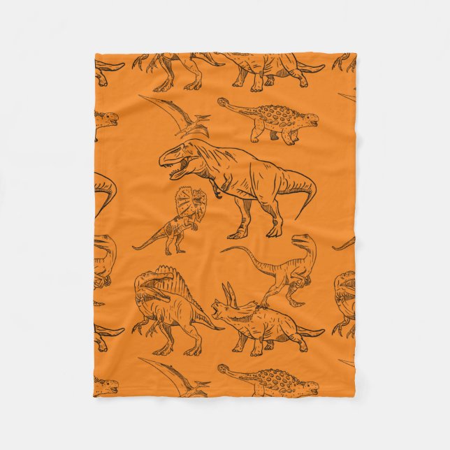 DINOSAUR ERA CARTOON QUOTE FLEECEDECKE (Vorderseite)