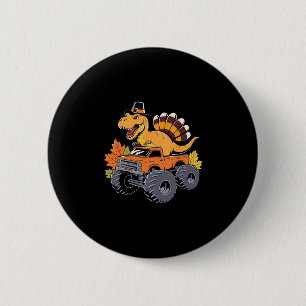 Dinosaur Erntedankfest Jungen Kinder Dino T Rex Mo Button