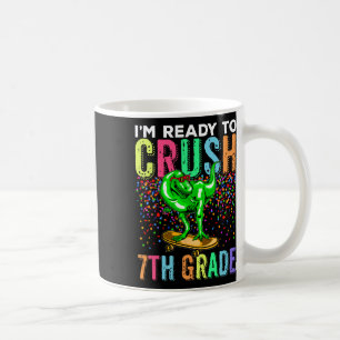 Dinosaur erster Schultag 7. Klasse Skateboard fahr Kaffeetasse
