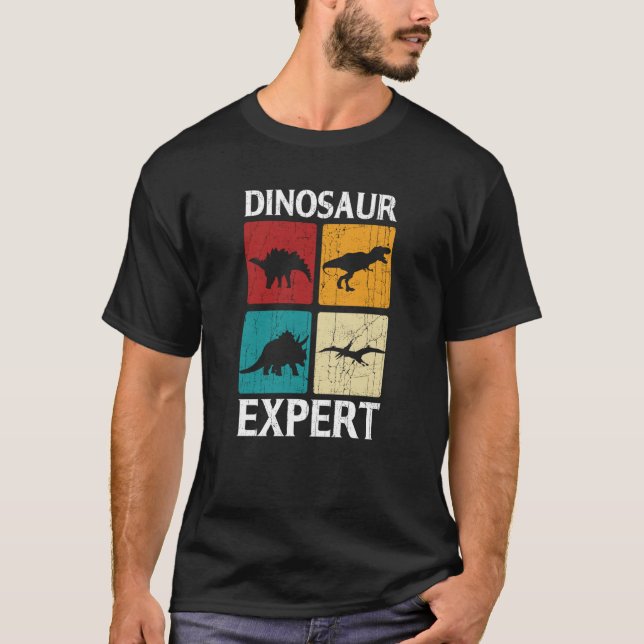 Dinosaur Expert Rex Dino Tyrannosaurus Rex T-Shirt (Vorderseite)