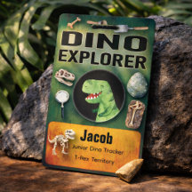 Dinosaur Explorer Abzeichen für Kinderparty