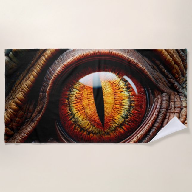 Dinosaur Eye Strandtuch (Vorderseite)