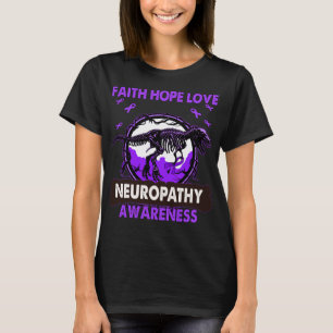 Dinosaur Faith Hope Liebe NEUROPATHY Bewusstsein T-Shirt