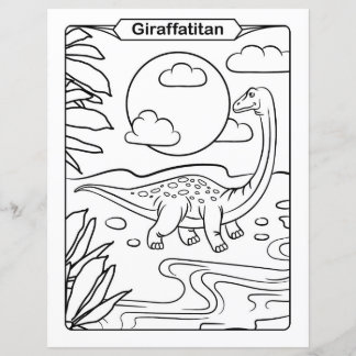Dinosaur-Farbseite - Giraffatitan