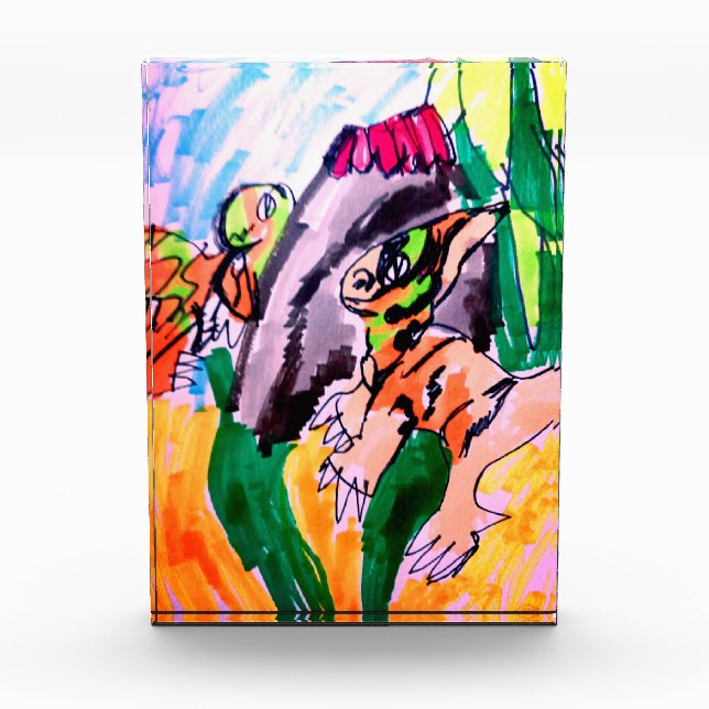 Dinosaur Felsen  Fotoblock (Vorderseite)