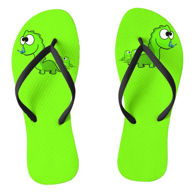 Dinosaur Flip Flops (Fußbett)