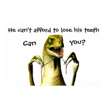 Dinosaur Flossing-Poster