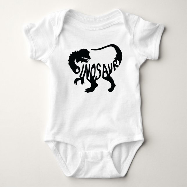 Dinosaur Fossil Baby Strampler (Vorderseite)
