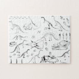 Dinosaur Fossil Bones Pattern