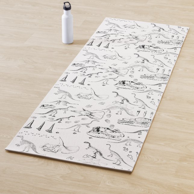 Dinosaur Fossil Bones Pattern Yogamatte (Beispiel)