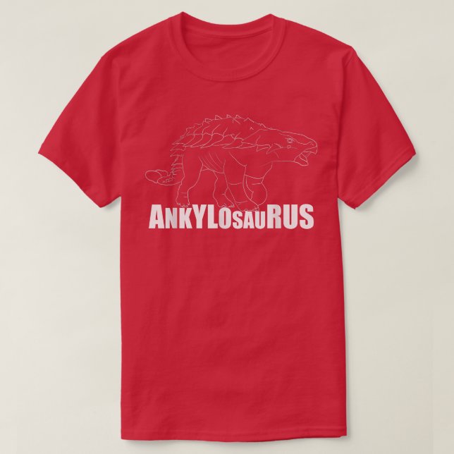 Dinosaur Fossil Skeleton Ankylosaurus T-Shirt (Design vorne)