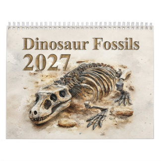 Dinosaur-Fossilien – Prähistorisches Fossil 2027 Kalender